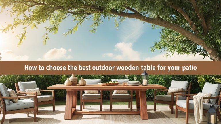 Outdoor Wooden Table