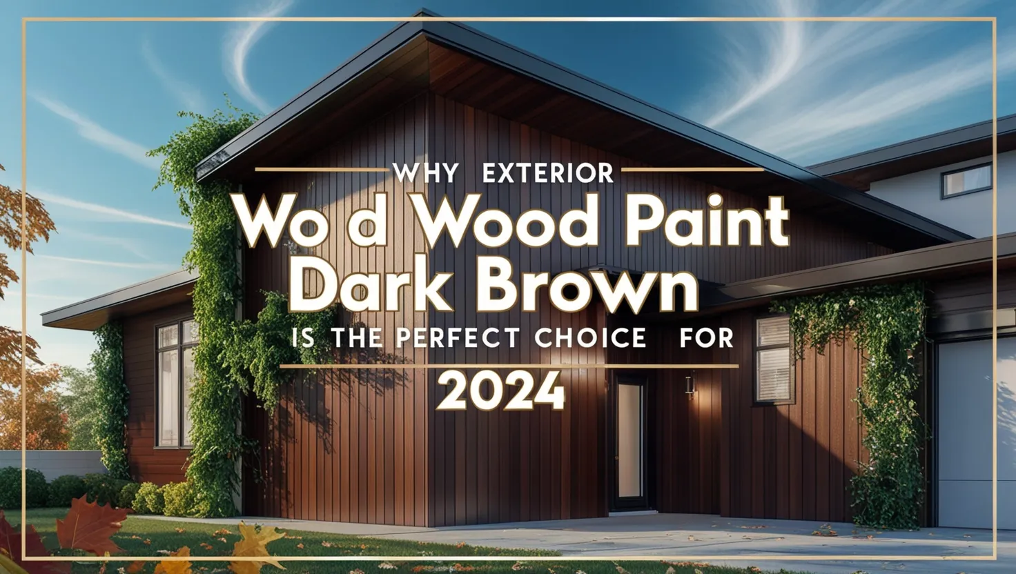 Exterior Wood Paint Dark Brown